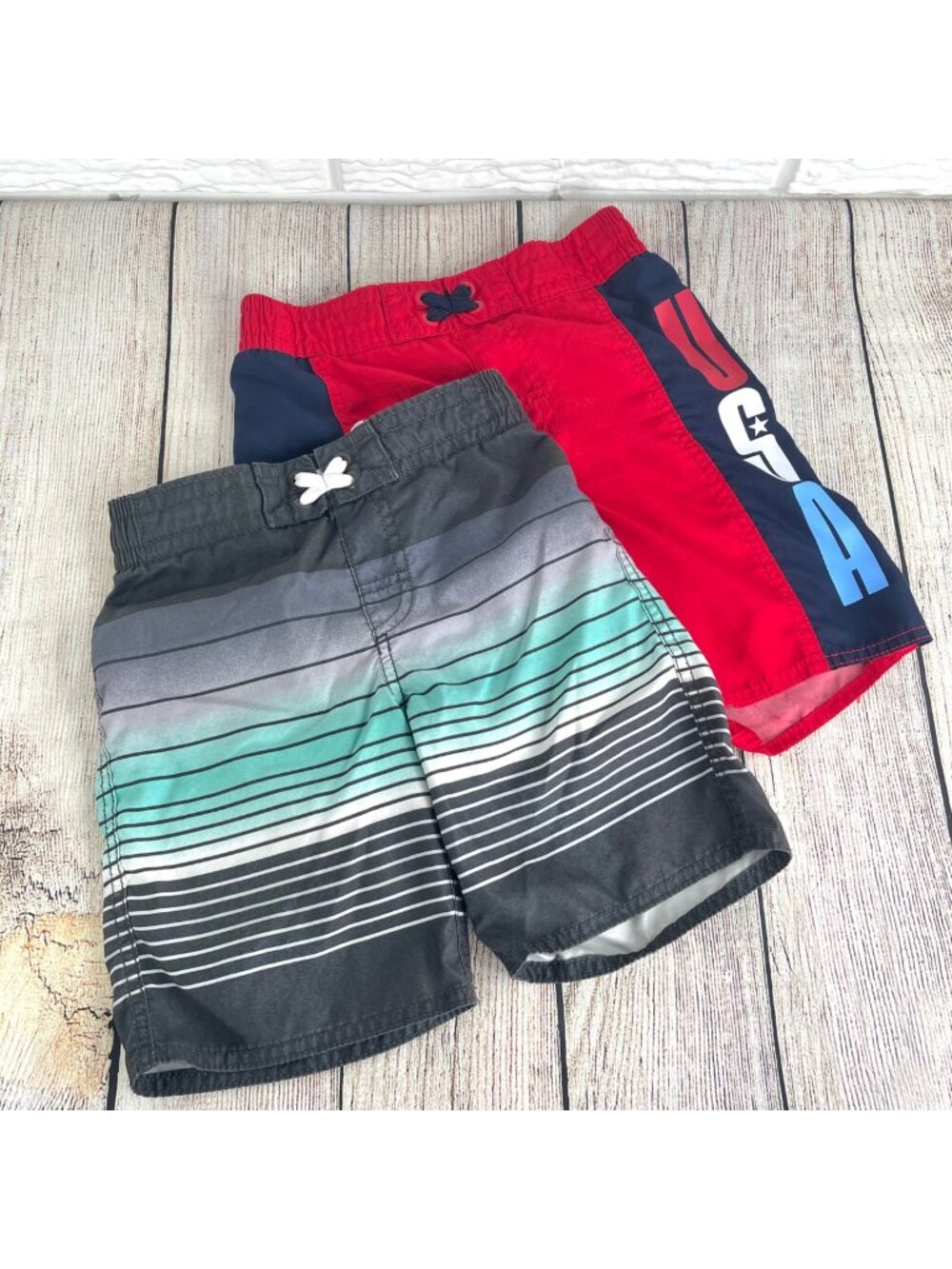 Boys Bundle of Two Board Shorts Swim Shorts Youth Size Small 6-7